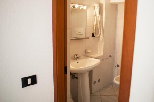 Koupelna v ubytování Hotel Piccada