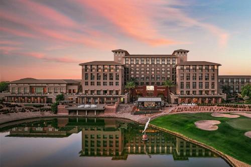 an artist rendering of the resort at sunset at The Westin Kierland Resort & Spa in Scottsdale