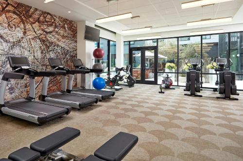 Fitness centrum a/nebo fitness zařízení v ubytování Element Santa Clara