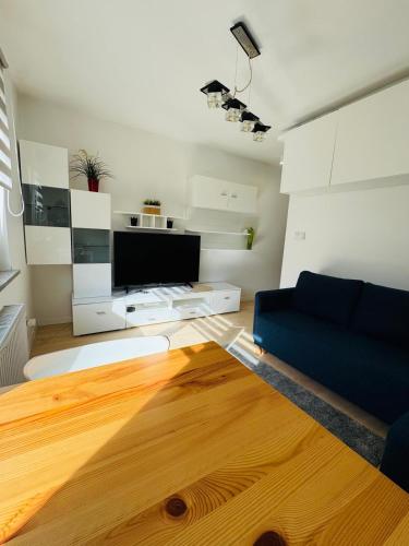 Kuchyňa alebo kuchynka v ubytovaní Apartament Witomino Rolnicza