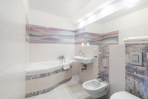 Koupelna v ubytování Apartamenty Olimpic