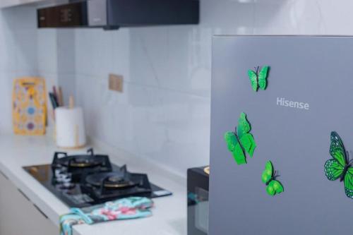 Η κουζίνα ή μικρή κουζίνα στο Résidence OKIKE