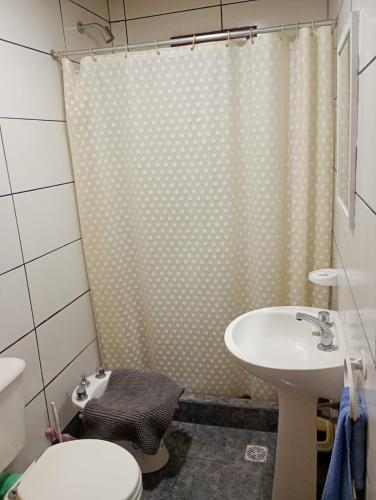 Koupelna v ubytování Hospedaje Oscar