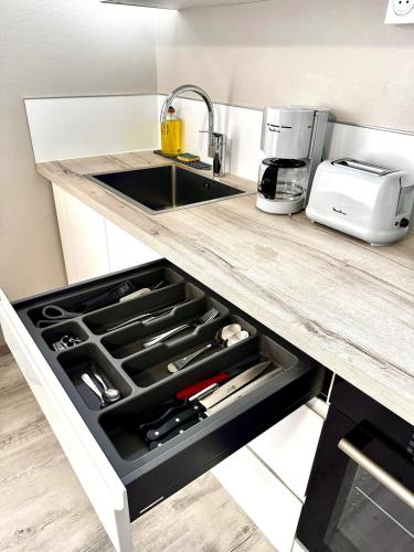 Dapur atau dapur kecil di Azur Studio