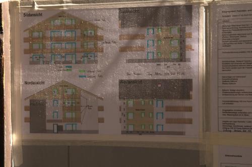 a picture of a diagram of a building at Haus Fleckstein Zermatt Wohnung Karibu in Zermatt