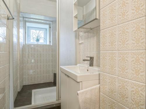Koupelna v ubytování Rebenhaus