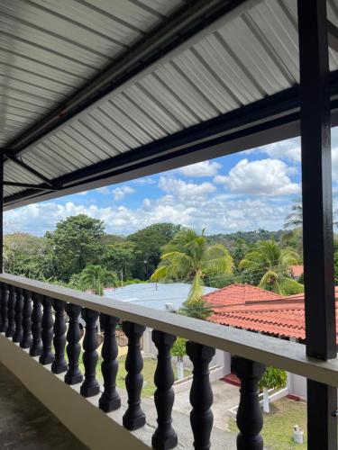 a view from the balcony of a house at Apartment in Casa Gargola in La Chorrera