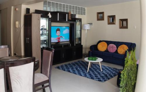 Χώρος καθιστικού στο Penthouse tawa wawa wasi