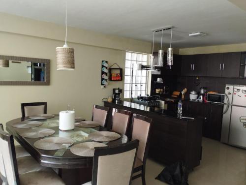 Η κουζίνα ή μικρή κουζίνα στο Penthouse tawa wawa wasi