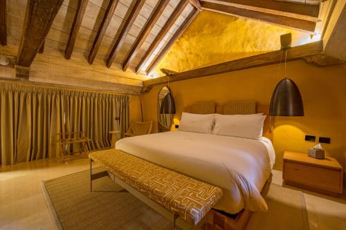 Postel nebo postele na pokoji v ubytování Casa Carolina Hotel Cartagena
