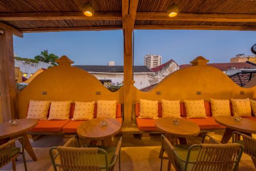 Posezení v ubytování Casa Carolina Hotel Cartagena