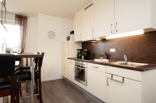 Η κουζίνα ή μικρή κουζίνα στο Ostseebrise