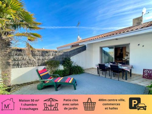 Maison Cosy Type 2 avec Patio Paisible, Proche Centre et Commerces – 3 Couchages - FR-1-231-322