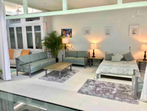 Ruang duduk di Casa loft con alberca