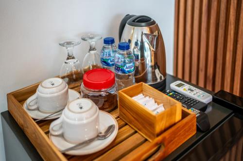 Kemudahan buat kopi dan teh di Hayana Villa Kintamani