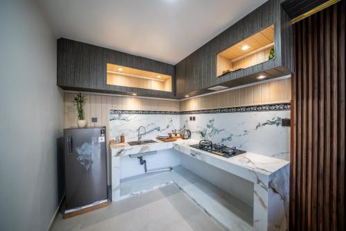 Dapur atau dapur kecil di Hayana Villa Kintamani