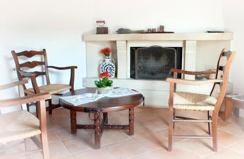 Χώρος καθιστικού στο Villa Archanes 