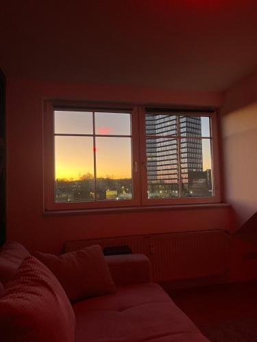 Khu vực ghế ngồi tại City-Loft am Rathaus Essen