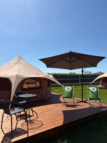 Dolina Królów Czersk glamping pole namiotowe