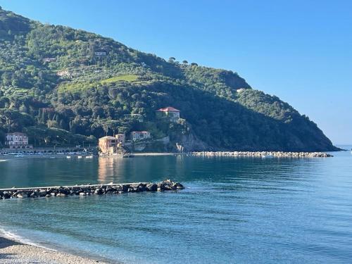 a small island in the middle of a body of water at Beatrice Nel centro di Levanto in Levanto