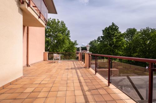 Балкон или терраса в Hotel La Perla D'Olot