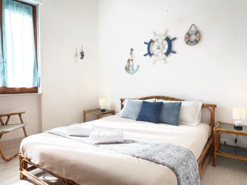 Giường trong phòng chung tại 250 mt dal mare - Alloggio Centrale con Aria Condizionata