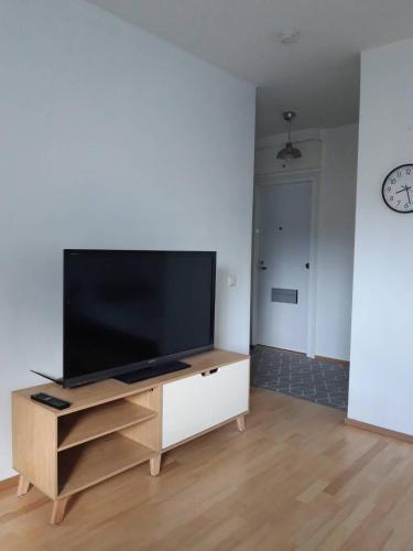 TV a/nebo společenská místnost v ubytování Peaceful studio in Vantaa