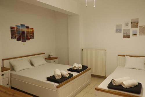 Ένα ή περισσότερα κρεβάτια σε δωμάτιο στο Apartman KORMILO