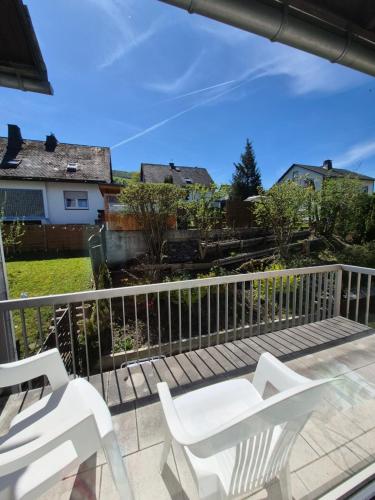 Balkón nebo terasa v ubytování Haus Bergblick