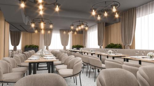 Un lugar para sentarse en Link Hotel Darkhan Mongolia