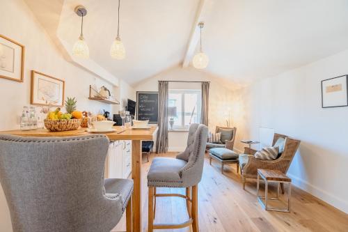 Ruang duduk di SCHLOSSBERG RESIDENCES - Betthupferl Luxury City-Apartments Aschaffenburg
