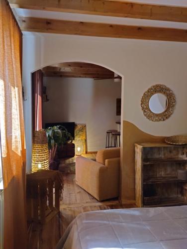 Katil atau katil-katil dalam bilik di Briciole di Pietra B&B