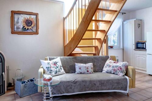 Posezení v ubytování Ferienhaus Mandelhaus 1 mit Boddenblick - Natur & Entspannung in Saal