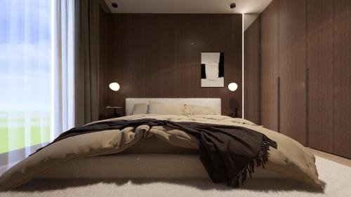 Katil atau katil-katil dalam bilik di Olea Residences, Luxury Apartments in Bašanija, Umag