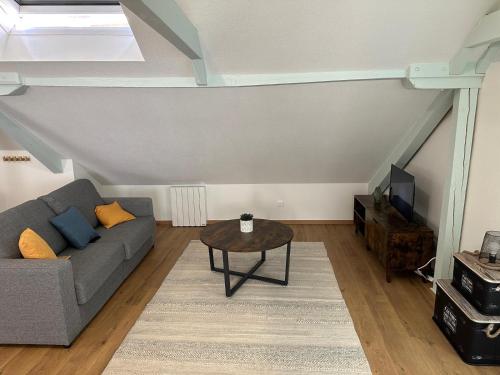 Χώρος καθιστικού στο appartement centre mulhouse