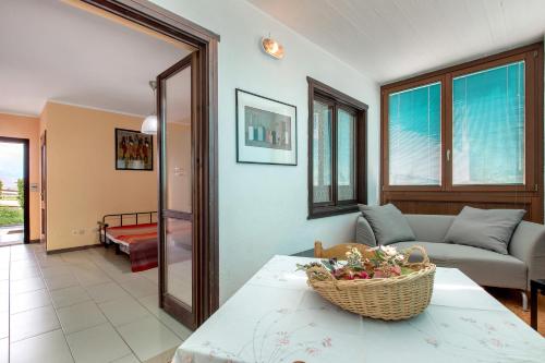 Ruang duduk di Casa D'Agostino