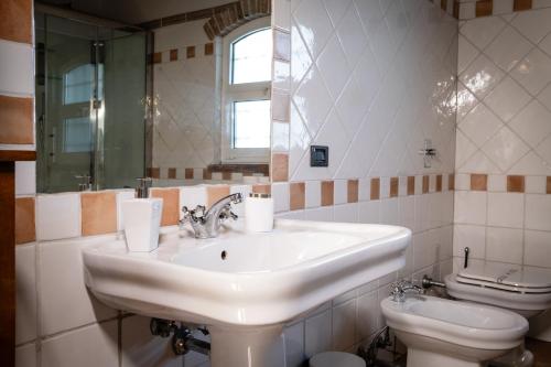 Koupelna v ubytování Agriturismo Corte Capiluppia