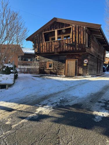 Old barn, hay outside, new inside