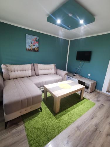 Una televisión o centro de entretenimiento en Vila Jotic, Zavojsko jezero