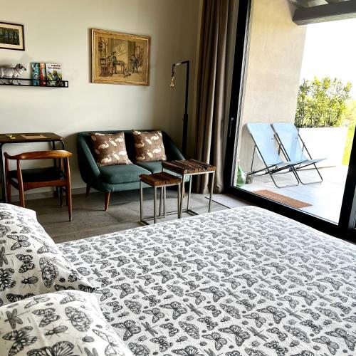 Χώρος καθιστικού στο Podere l'Alfina B&B - Bio Agriturismo