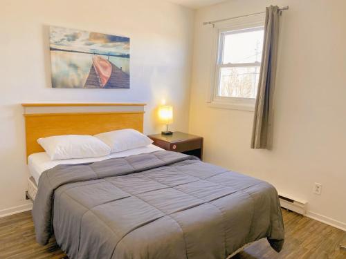 Postel nebo postele na pokoji v ubytování Motel Grande Ile