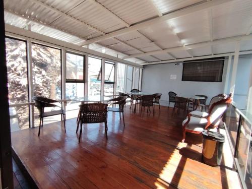 Χώρος καθιστικού στο Hotel Cano