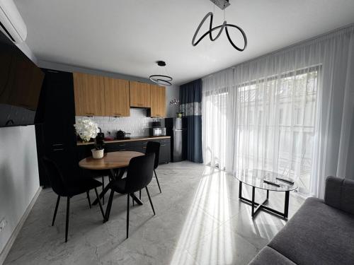 Kuchyň nebo kuchyňský kout v ubytování Piastowska 20A nr7, Balkon