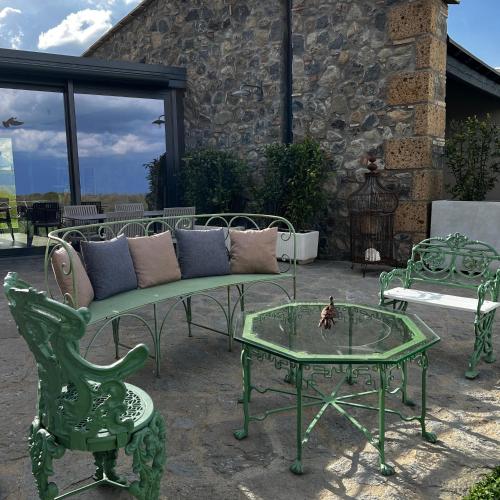 Χώρος καθιστικού στο Podere l'Alfina B&B - Bio Agriturismo