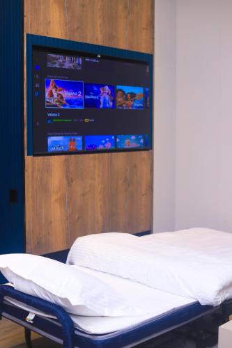 TV a/nebo společenská místnost v ubytování Hotel Panorama