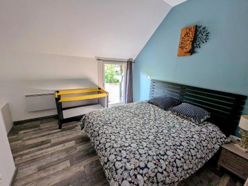 Postel nebo postele na pokoji v ubytování Au fil de la Cisse