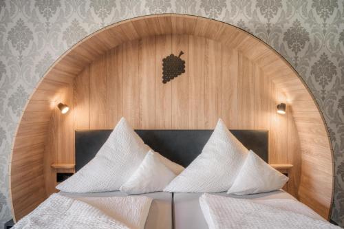 Postel nebo postele na pokoji v ubytování Gästehaus Knaup