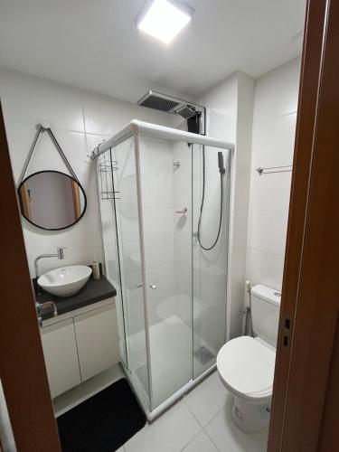 Koupelna v ubytování Apartamento - Tranquilidade na serra