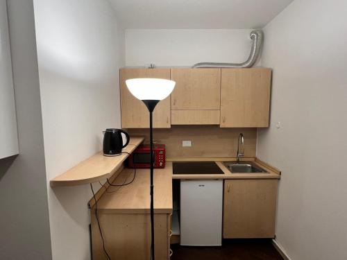 Kuchyň nebo kuchyňský kout v ubytování Easy Station Apartment