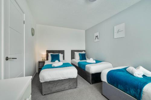 Ένα ή περισσότερα κρεβάτια σε δωμάτιο στο The Acorn Nook - Central Stay